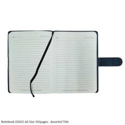 Notebook D5025 A5 Size 192pages - Assorted Title