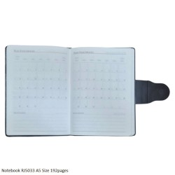 Notebook RJ5033 Magnetic Closer 192Pages A5 Size