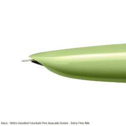 Kaco - Retro Hooded Fountain Pen Avacado Green - Extra Fine Nib