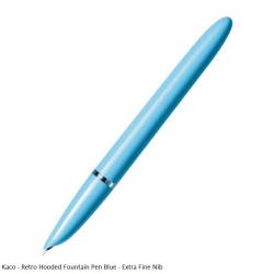Kaco - Retro Hooded Fountain Pen Blue - Extra Fine Nib