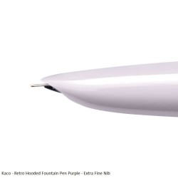 Kaco - Retro Hooded Fountain Pen Purple - Extra Fine Nib