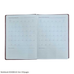 Notebook RJ5008 Magnetic Closer 192Pages A5 Size