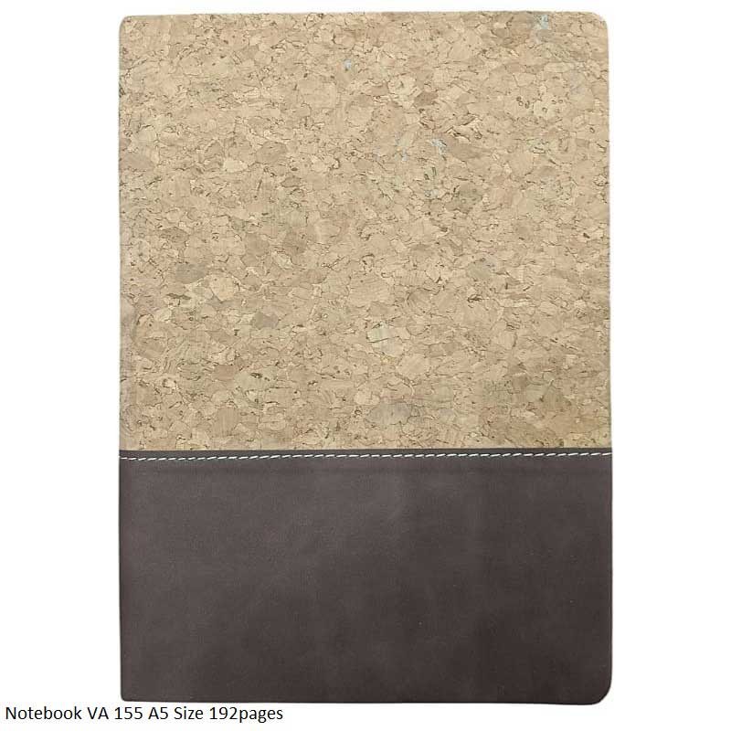 Notebook VA-155 A5 Size 192pages Cork finish title