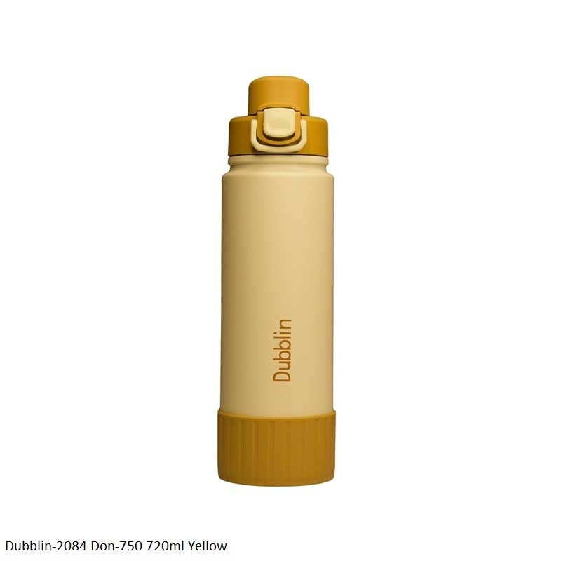 Dubblin Don 750 Water Bottle Yellow 720ml Capacity