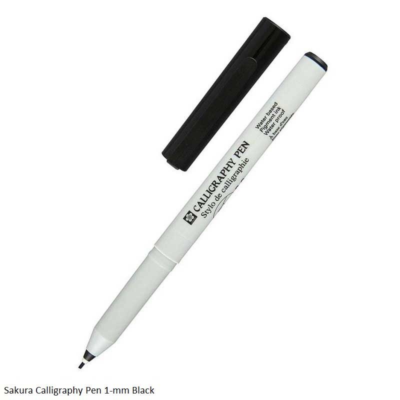 Sakura Calligraphy Pen 1.0mm Black