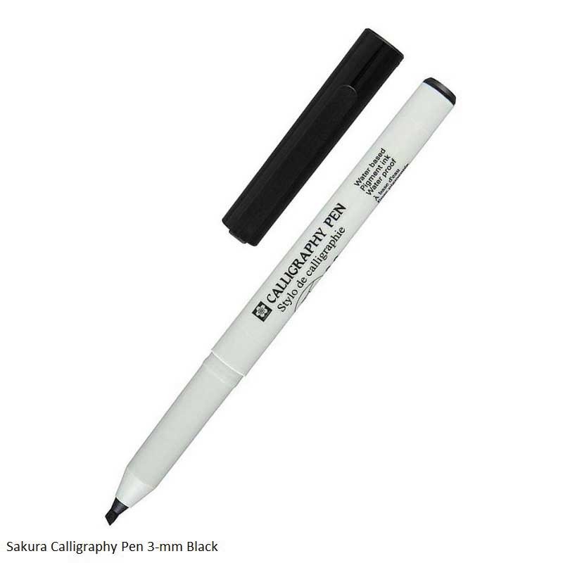 Sakura Calligraphy Pen 3.0mm Black