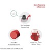 Dubblin Boom 1000 Water Bottle Red 900ml Capacity