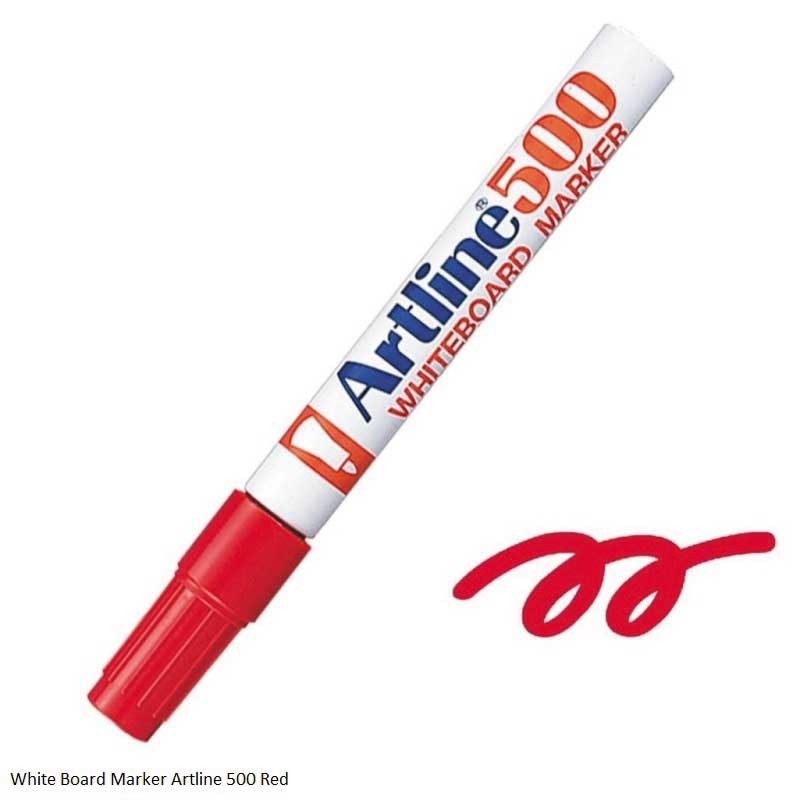 White Board Marker Artline 500 Red 2.0mm Tip