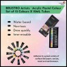 Brustro Artist's Acrylic Pastel Colour Set of 12 Colors X 12ml Tubes
