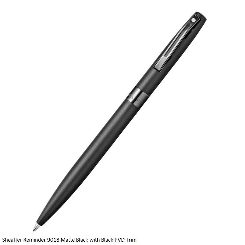 Sheaffer Reminder 9017 Matt Black with Black PVD Trim Ballpoint Pen