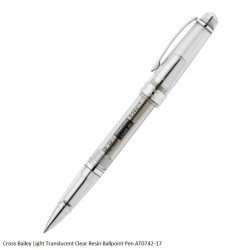 Cross Bailey Light Translucent Clear Resin Ballpoint Pen AT0742-17