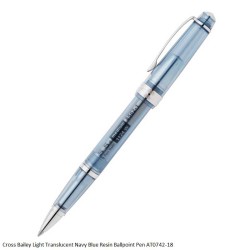 Cross Bailey Light Translucent Navy Blue Resin Ballpoint Pen AT0742-18