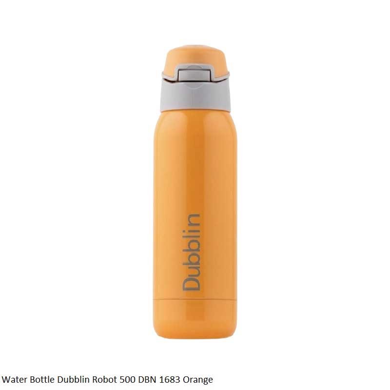 Dubblin Robot 500 Water Bottle Orange 475ml Capacity
