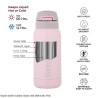 Dubblin Robot 300 Water Bottle Pink 300ml Capacity