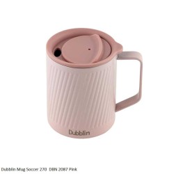 Dubblin Mug Soccer 270  DBN 2087 Pink 270ml Capcity