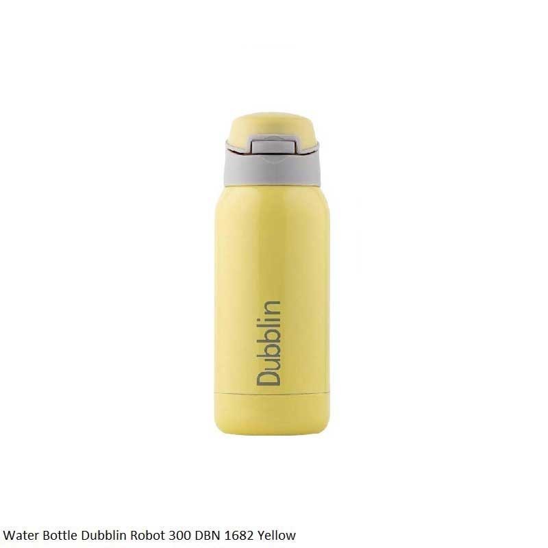 Dubblin Robot 300 Water Bottle Yellow 300ml Capacity