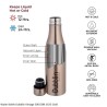 Dubblin Vintage 500 Water Bottle Gold Capacity 500ml