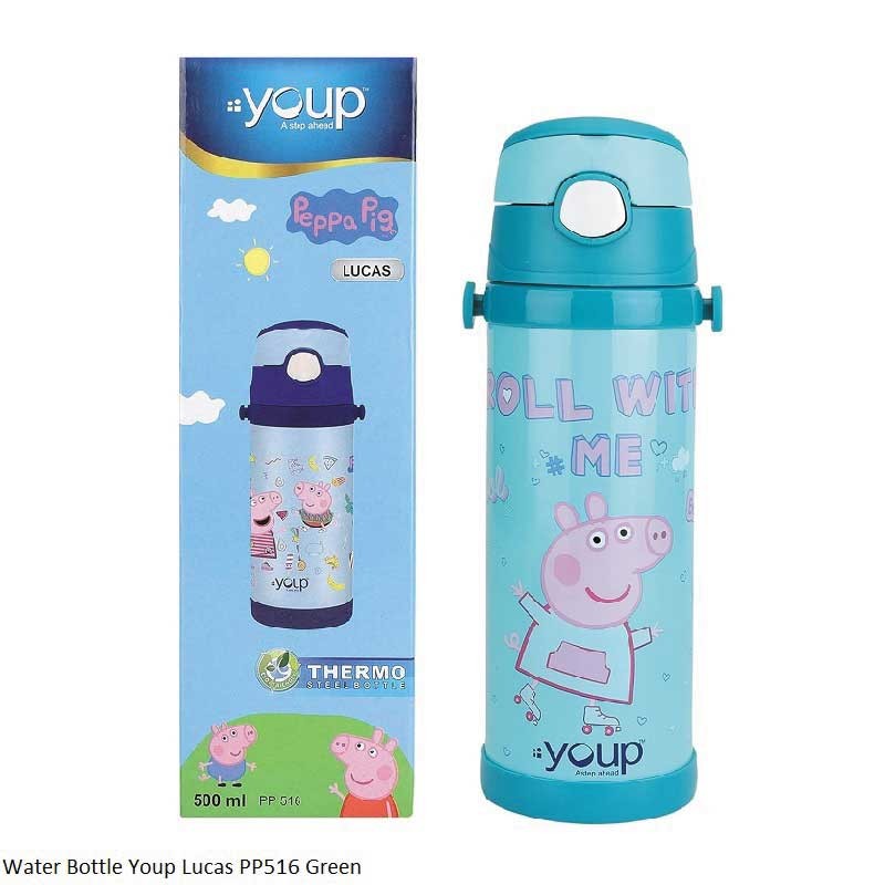 Water Bottle Youp Lucas PP516 Green 500ml Capacity