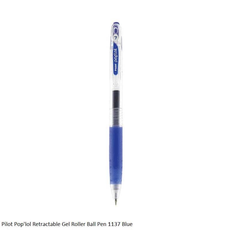 Pilot Pop’lol Retractable Gel Roller Ball Pen 1137 Blue