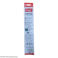 Flair MOVE 2.0mm Mechanical Pencil Assorted Colour, Pack of 10 Pencils Each