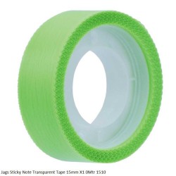 Jags Sticky Note Transparent Tape 15mm X10Mtr 1510 Assorted Color