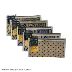 Worldone Jute Zipper Pouch...