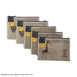 Worldone Jute Zipper Pouch...