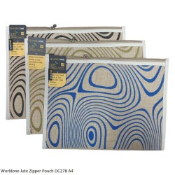 Worldone Jute Zipper Pouch...