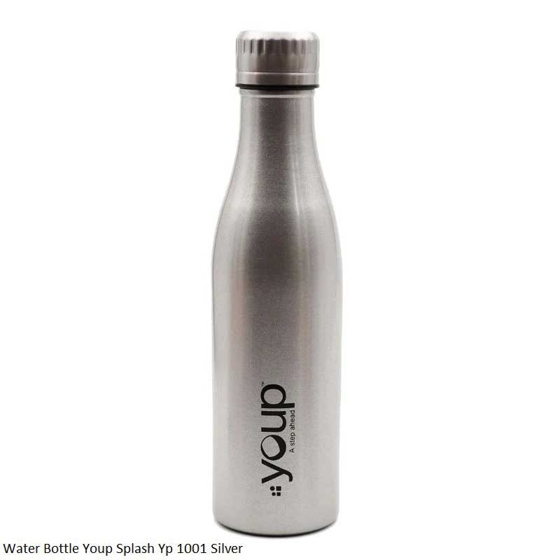 Water Bottle Youp Splash YP 1001 Silver 1000 ml Capacity