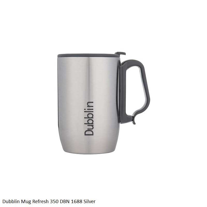 Dubblin Mug Refresh 350 DBN 1688 Silver 350ml Capacity