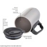Dubblin Mug Refresh 350 DBN 1688 Silver 350ml Capacity