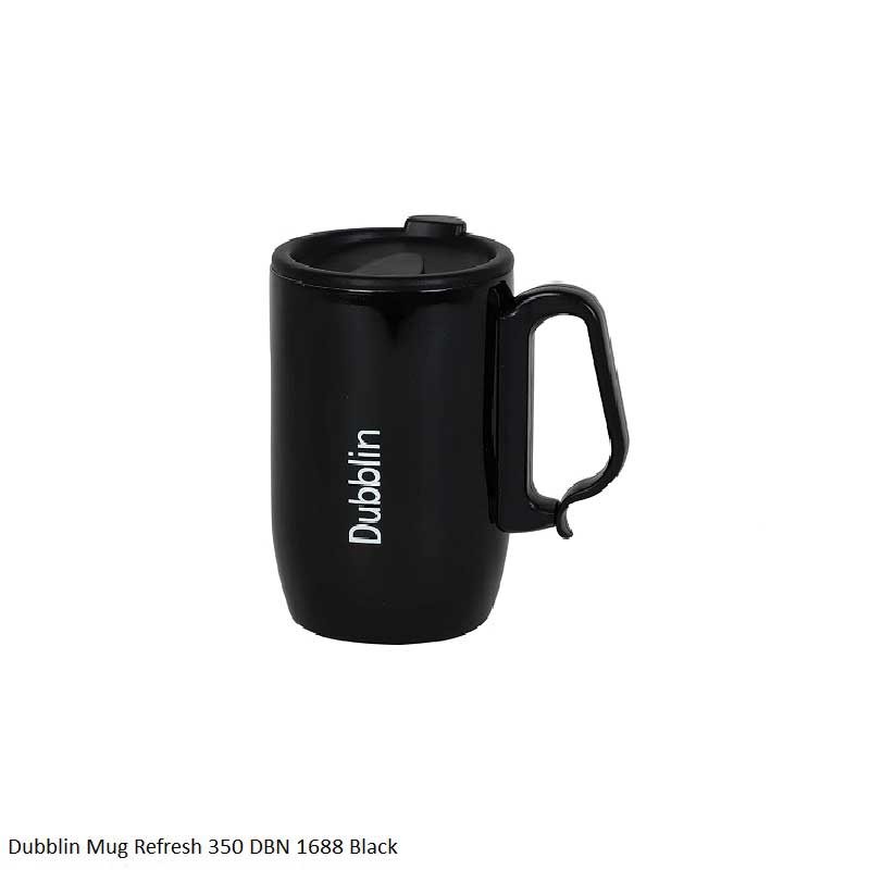 Dubblin Mug Refresh 350 DBN 1688 Black 350ml Capacity