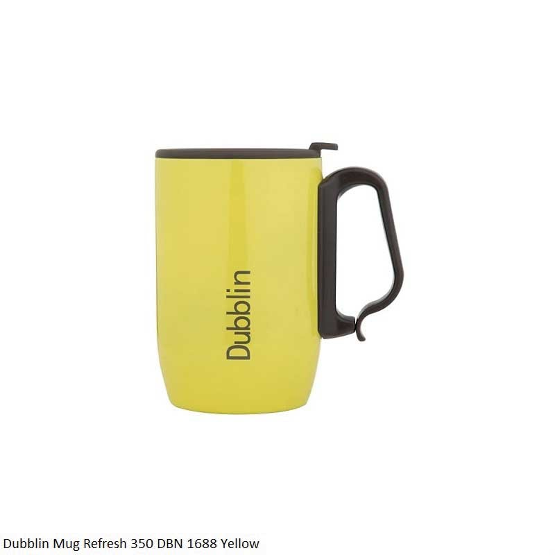 Dubblin Mug Refresh 350 DBN 1688 Yellow 350ml Capacity