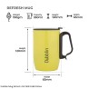 Dubblin Mug Refresh 350 DBN 1688 Yellow 350ml Capacity