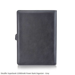 Sheaffer Superbook 12000mAh Power Bank Organizer - Grey