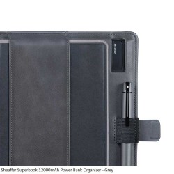 Sheaffer Superbook 12000mAh Power Bank Organizer - Grey