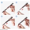 Kaco Easy 3in1 Multifunction Pen Black and Red Gel Pen and 0.5mm Mechanical Pencil