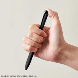 Kaco Daily Gel 0.5 Black Ink Pen - Black Body