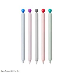 Kaco Popup Gel Pen Set Pack of 5 Ink Black