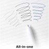 Kaco Easy 3in1 Multifunction Pen Black and Blue Gel Pen and 0.5mm Mechanical Pencil