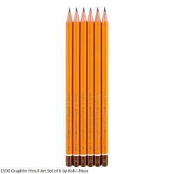 1500 Graphite Pencil Art Set of 6 by Koh-I-Noor