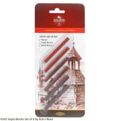 4392-Sepia Blocks Set of 6...