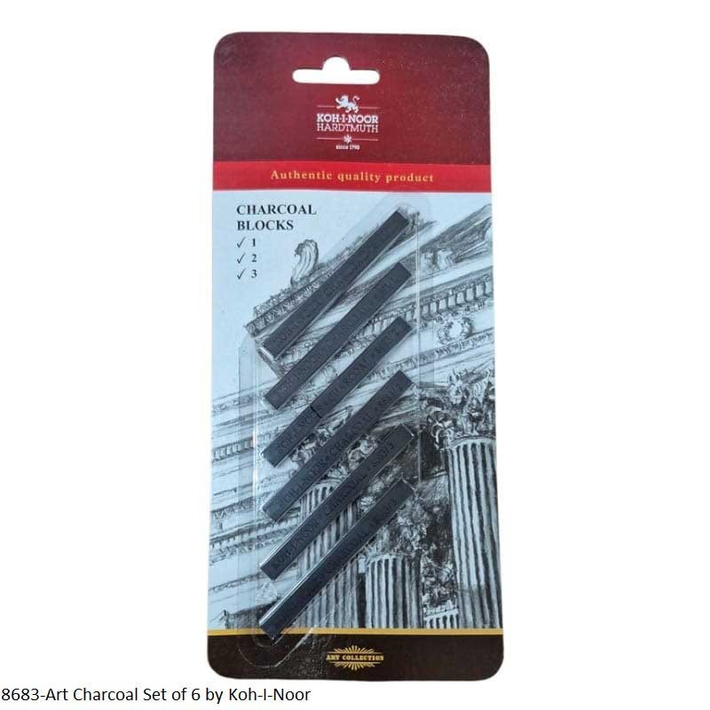 8683-Art Charcoal Set of 6 by Koh-I-Noor