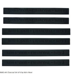 8683-Art Charcoal Set of 6 by Koh-I-Noor