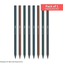 Pencil Pentonic SF-Skin Feel 8 Pcs Assorted Colour