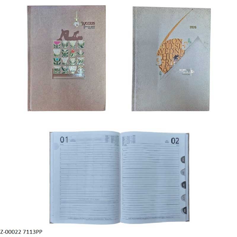 2026 Diary 7113PP Month Cut, Month Planner, Sunday Separate