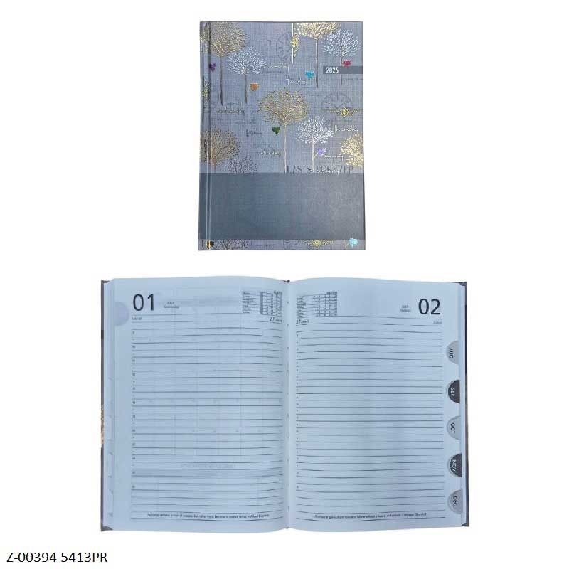 2026 Diary 365 Days 5413 PP-01 Month Planner, Month Cut, Sunday Separate