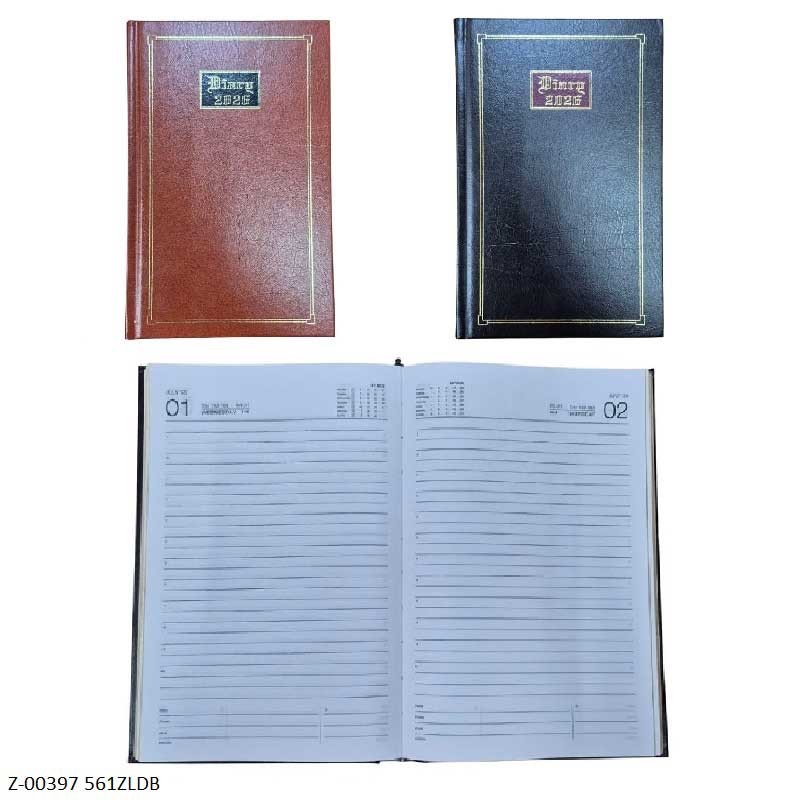 2026 Diary 365 Days 561ZLDB Rexin Cover,  Sunday Separate