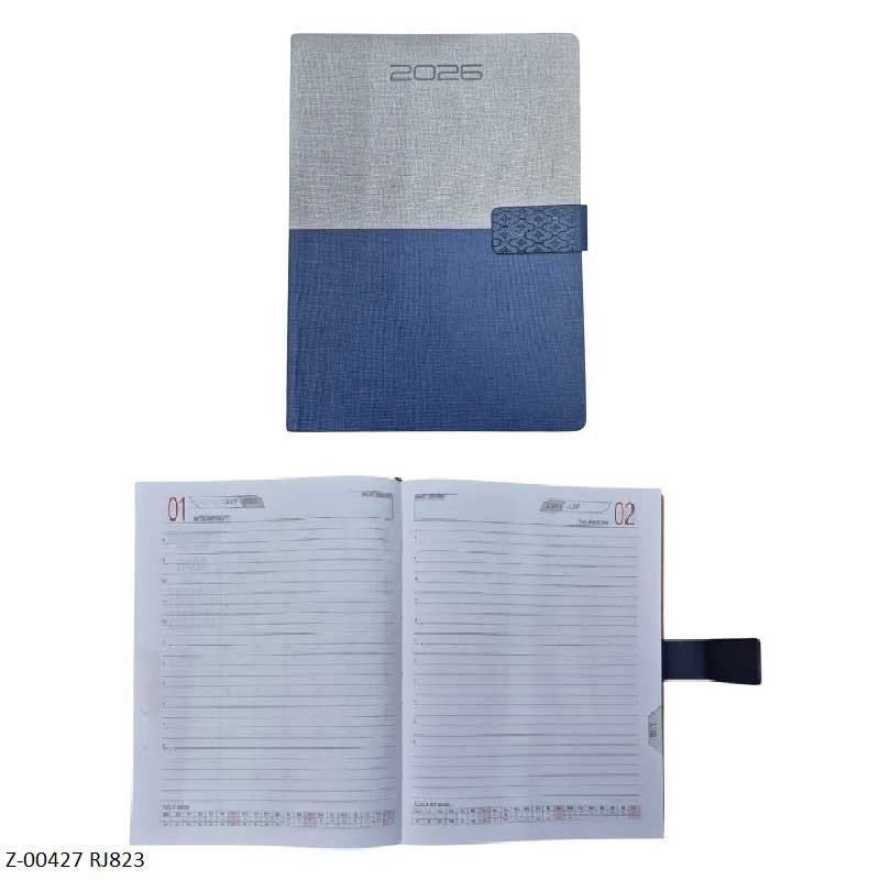 2026 Diary 365 Days RJ-823 Rexin Month Planner, Month Cur, Sunday Separate