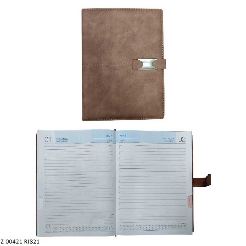 2026 Diary 365 Days RJ-821 Rexin Month Planner, Month Cur, Sunday Separate